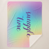 "Snuggle Time" pasteithetische dop Sherpa Deken (Voorkant)