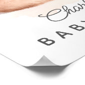 Snuggle Up Bear Baby Shower Welcome Sign Poster (Hoek)