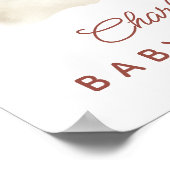 Snuggle Up Bear Baby Shower Welcome Sign Poster (Hoek)