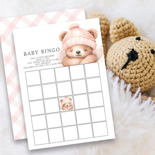 Snuggle Up Beer Baby shower Bingo Game Uitnodiging