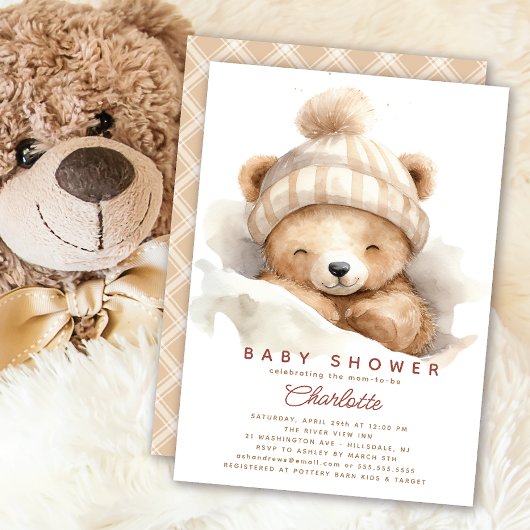 Snuggle Up Beer Baby shower uitnodiging