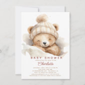 Snuggle Up Beer Baby shower uitnodiging (Voorkant)