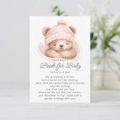 Snuggle Up Beer Boek voor Baby Informatiekaartje (Staand voorkant)