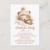 Snuggle Up Beer Boek voor Baby Informatiekaartje (Voorkant)