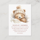 Snuggle Up Beer Gift Display Douche Informatiekaartje (Voorkant)