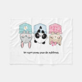 Snuggle up en lezen met ons, kinderdeken fleece deken (Voorkant (Horizontaal))