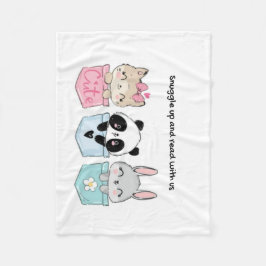 Snuggle up en lezen met ons, kinderdeken fleece deken