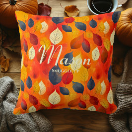 Snuggle up herfst bladeren | Warm Herfst decor Kussen