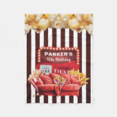 Snuggle Up in Stijl: Film Night Cinema Verjaardag Fleece Deken (Voorkant)