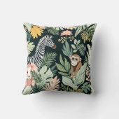Snuggle up met een wild avontuur! 🦓🌿 Deze wilde Kussen (Achterkant)