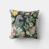 Snuggle up met een wild avontuur! 🦓🌿 Deze wilde Kussen (Voorkant)