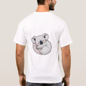 Snuggle Up Sleepy Koala in Deken T-shirt (Achterkant)