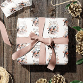 Snuggle weer is hier, vogels op tak kerst cadeaupapier