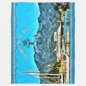 Snuggled by the Sea Marina Vallarta 0946  Fleece Deken (Voorkant)