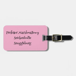 SnuggleNames: aangepast Bagagelabel