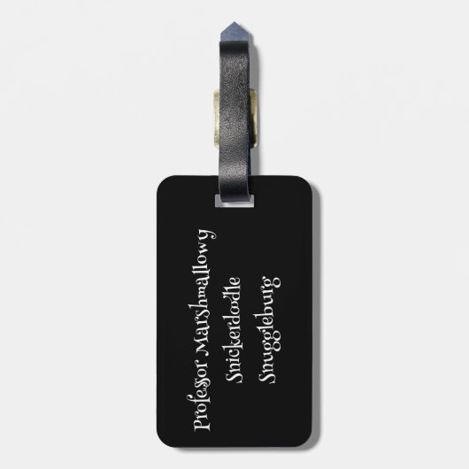 SnuggleNames: aangepast Bagagelabel (Achterkant verticaal)