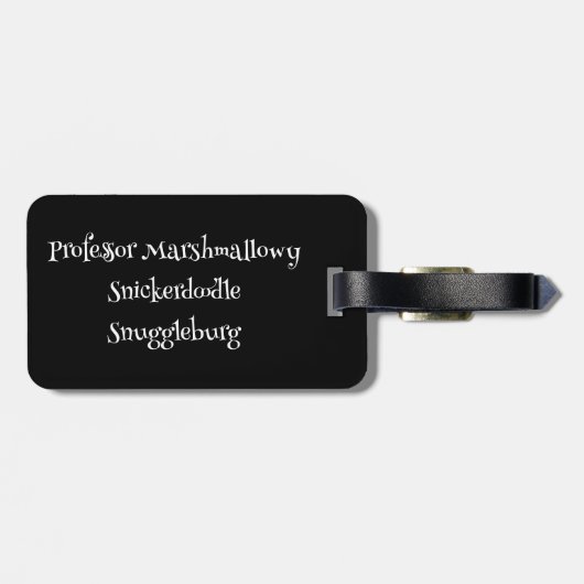 SnuggleNames: aangepast Bagagelabel (Achterkant horizontaal)