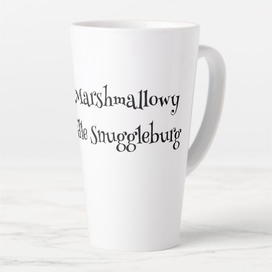 SnuggleNames: aangepaste Mok voor cadeaulatte (Rechterhoek)