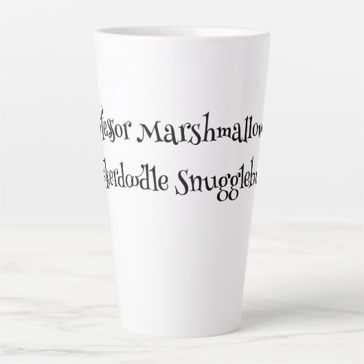 SnuggleNames: aangepaste Mok voor cadeaulatte (Voorkant)