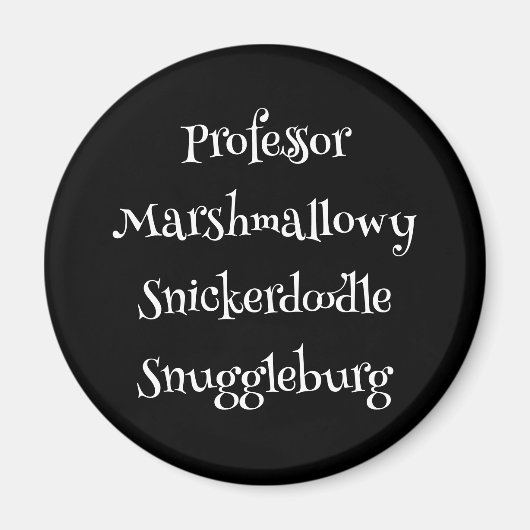 SnuggleNames: gepersonaliseerde liefdesmagneet Magneet (Voorkant)