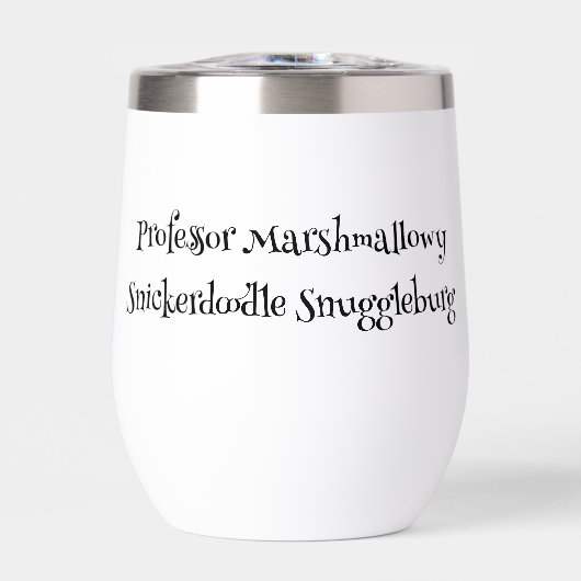 SnuggleNames Gift Waterfles - Stijl 1 (Voorkant)