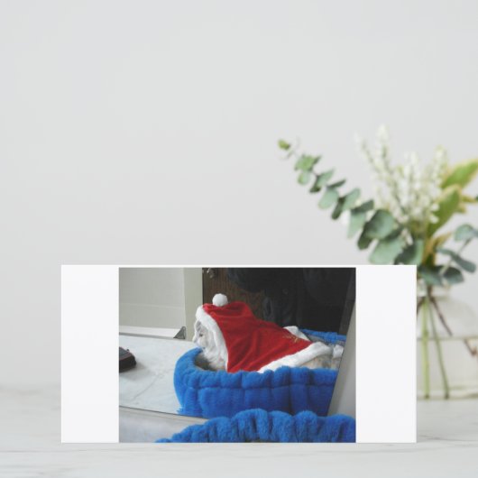 Snuggler is de Poten van de Kerstman Feestdagenkaart (Staand voorkant)