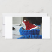 Snuggler is de Poten van de Kerstman Feestdagenkaart (Voorkant)