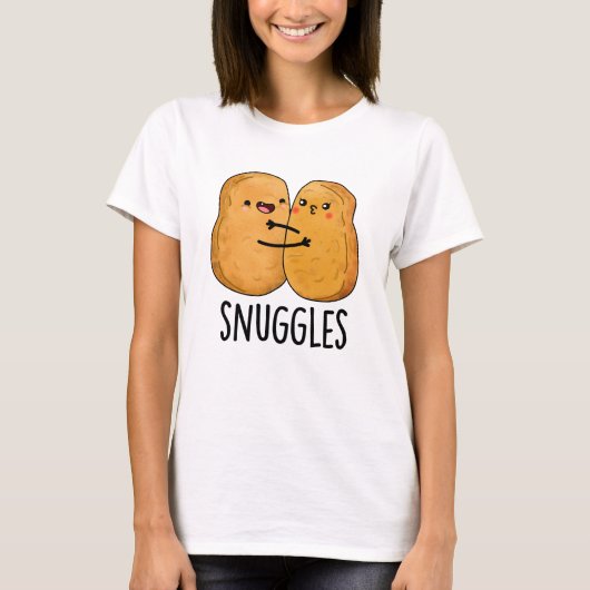 Snuggles Funny Nugget Couple Pun T-shirt (Voorkant)