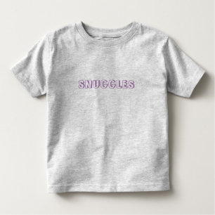 "Snuggles" lavendel lila letters Kinder Shirts