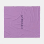"Snuggles" lavender paars violet Fleece Deken (Voorkant (Horizontaal))