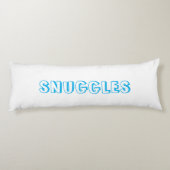 "Snuggles" Licht blauw wit Lichaamskussen (Achterkant)