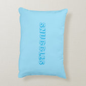 "Snuggles" Lichtblauw Accent Kussen (Achterkant (Verticaal))