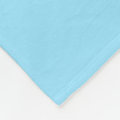"Snuggles" Lichtblauw Fleece Deken (Hoek)