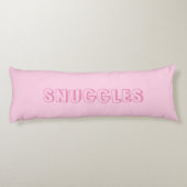 "Snuggles" Lichtroze Lichaamskussen (Achterkant)