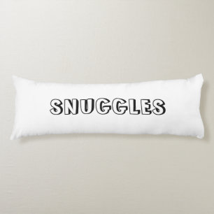 "Snuggles" zwart wit Lichaamskussen