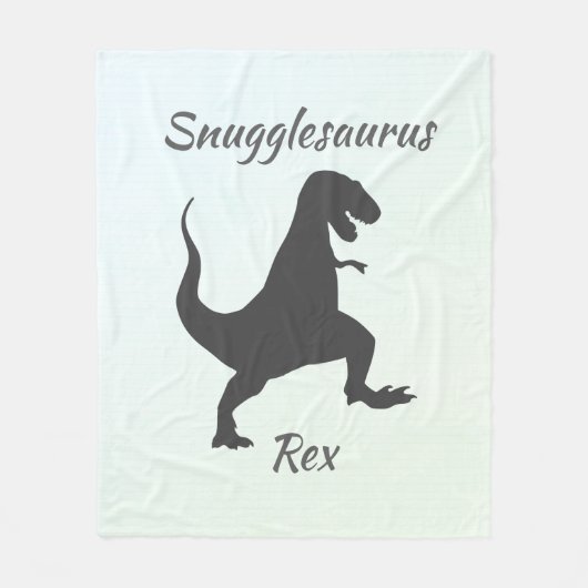 Snugglesaurus Rex Blanket Fleece Deken (Voorkant)
