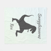 Snugglesaurus Rex Blanket Fleece Deken (Voorkant (Horizontaal))