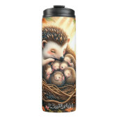 Snuggling Hedgehog Family Nest Thermosbeker (Voorkant)