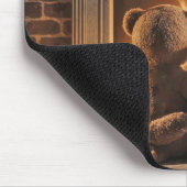 Snuggling Kerstmis Teddy Bears Muismat (Hoek)