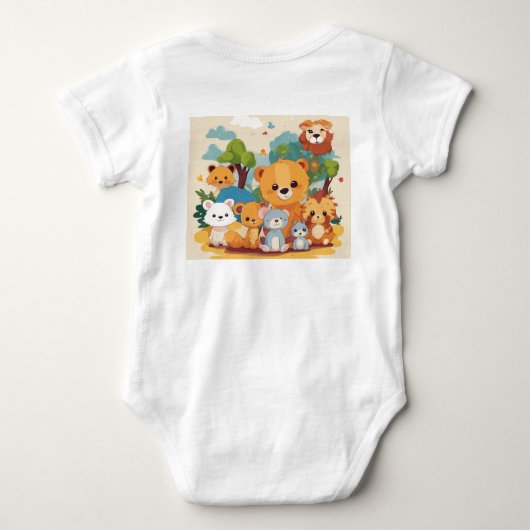 "Snuggly Cutie: Schattige Baby Outfit. Romper (Achterkant)