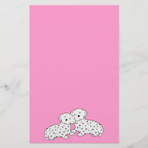 Snuggly Dalmatian Dreams Briefpapier
