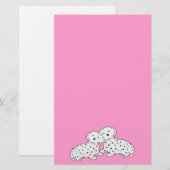 Snuggly Dalmatian Dreams Briefpapier (Voorkant / Achterkant)