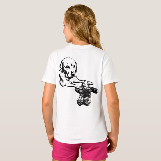 Snuggly Dog & Bear Sketch Tee T-shirt (Achterkant volledig)