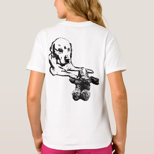 Snuggly Dog & Bear Sketch Tee T-shirt (Achterkant)