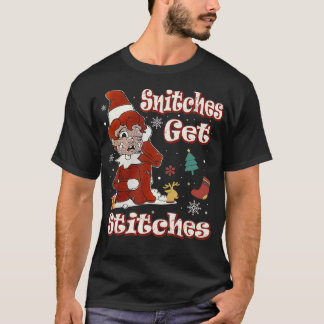 snuitjes voor grappige kerstkerst t-shirt