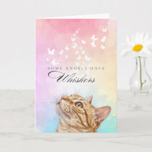Snuits Regenboog Oranje Tabby Kat Verlies Medeleve Kaart