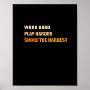 Snurk het moeilijkste - hard woord en speel zo har poster