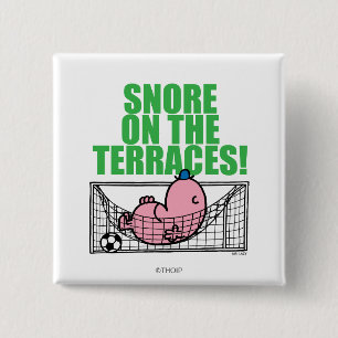 Snurken op de terrassen! vierkante button 5,1 cm