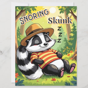 snurkende stinkdier Schattigee Cartoon Kind Nurs