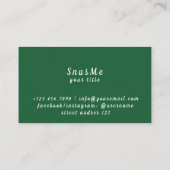 Snus Shop Tabak Vape Rook CBD olie Visitekaartje (Achterkant)